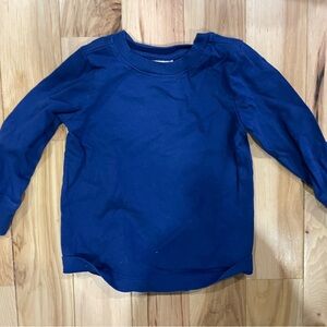 Hanna Andersson Kids Navy Long Sleeve Tee